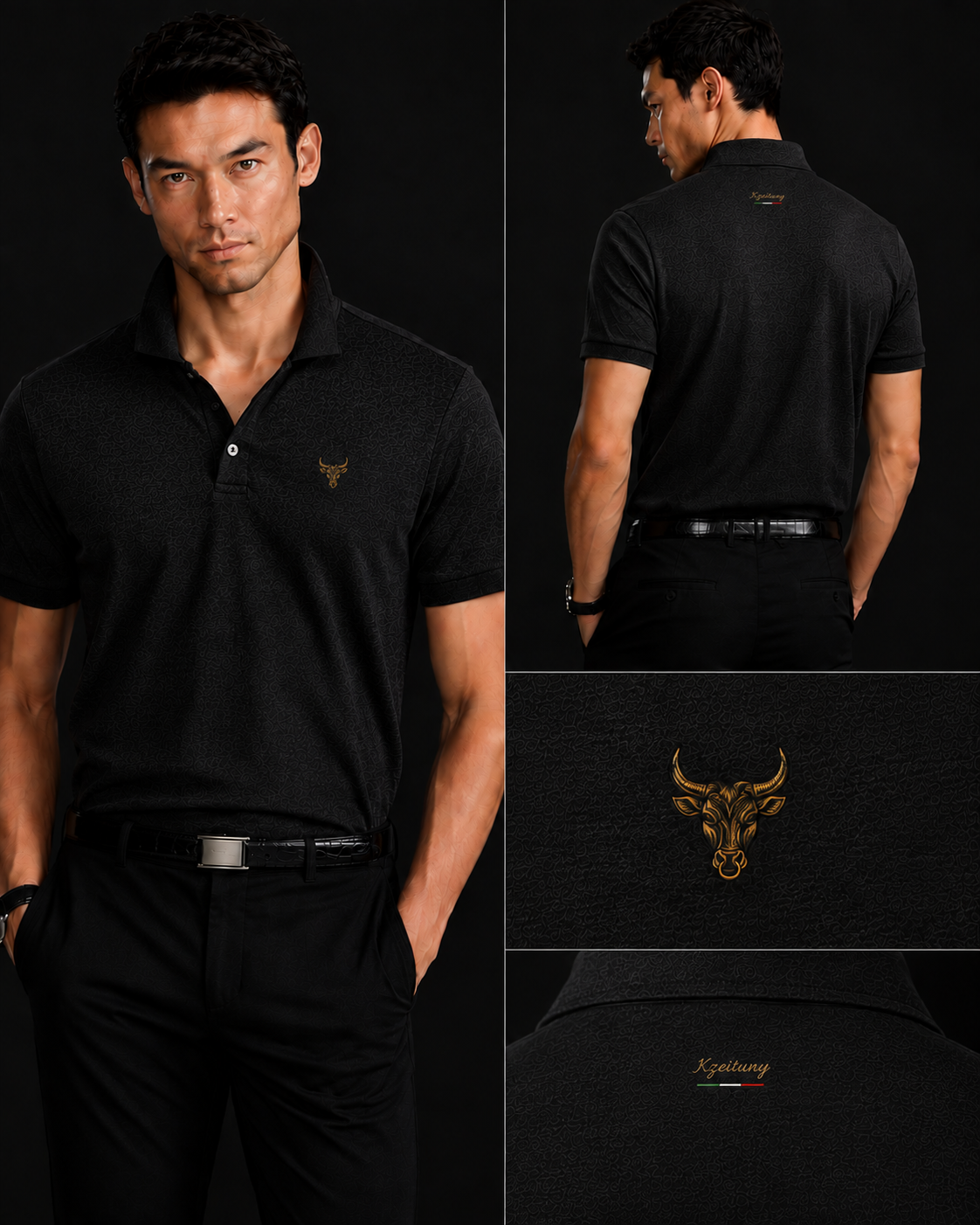 KZEITUNY Short Sleeve Polo Shirt